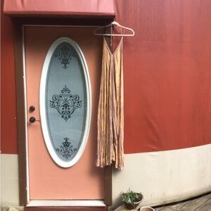 Woman’s Tan halter dress